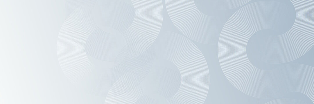 Abstract Soft Blue White Gradient Background Vector, Delicate Concentric Line Pattern Design for Minimalist Layout, Corporate Banner, and Modern Web Template