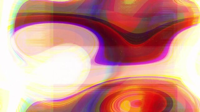 Abstract Glitch Background Psychedelic Loop Colorful Digital Noise