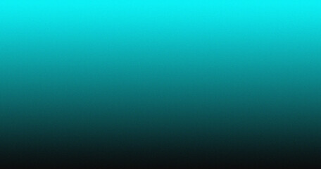 Fototapeta premium Rough-textured gradient banner background in light blue and black.
