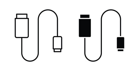 Fototapeta premium USB cable icon