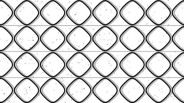 Outline square animation repeats geometric tile patterns. White outline square animation overlays subtle speckled textures. Abstract outline square animation creates minimal texture walls.