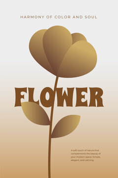 Poster Flower Harmony of Color and Soul