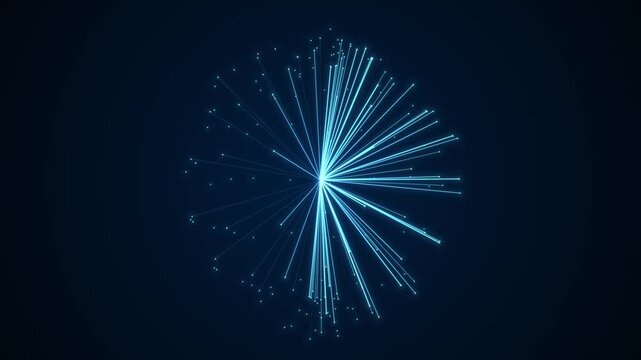 Futuristic Digital Sphere Representing Quantum Computing, Big Data, And Neural Networks. Radiant Fiber Optic Lines And Glowing Binary Code Symbolize Global Connectivity And AI Technology.
