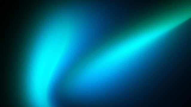 Vibrant Emerald Green and Blue Neon Flow Abstract Art Background