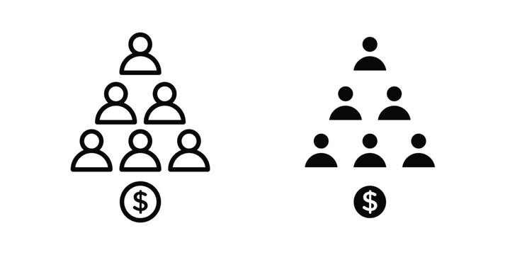 Ponzi scheme icon