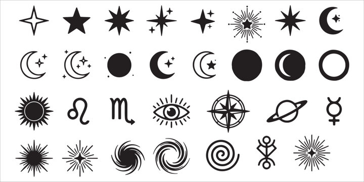 Astrology and zodiac symbols collection