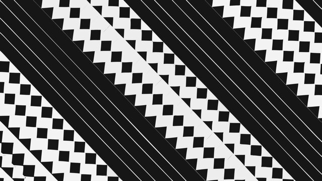 Diagonal checkered pattern with alternating black and white squares a geometric vector illustration abstract arrangement asymmetrical
