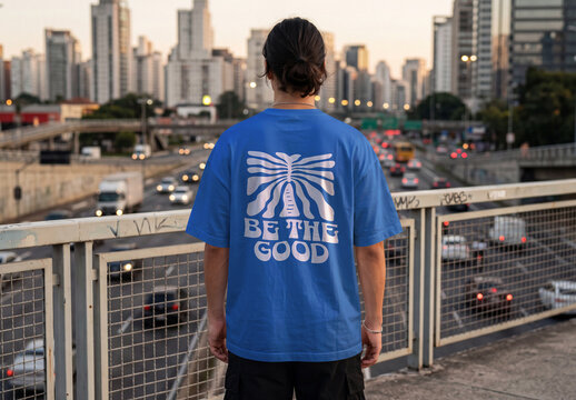 TShirt Mockup on City Town