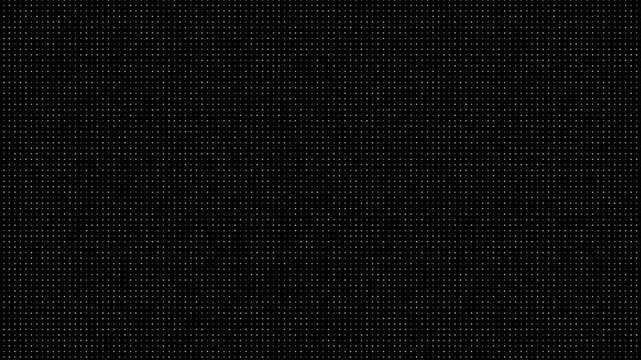 Glowing LED Screen Dot Matrix Animation With Vertical Scanning Wave Pattern On Dark Background For Futuristic Cyber Technology Data Transfer And Abstract Digital Computer Science Concepts
