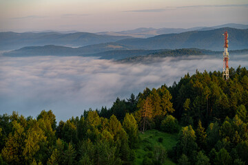 Wschód Słońca, Beskid Sądecki © Maciej G. Szling
