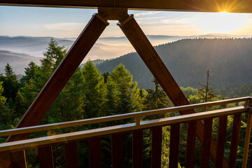 Wschód Słońca, Beskid Sądecki © Maciej G. Szling