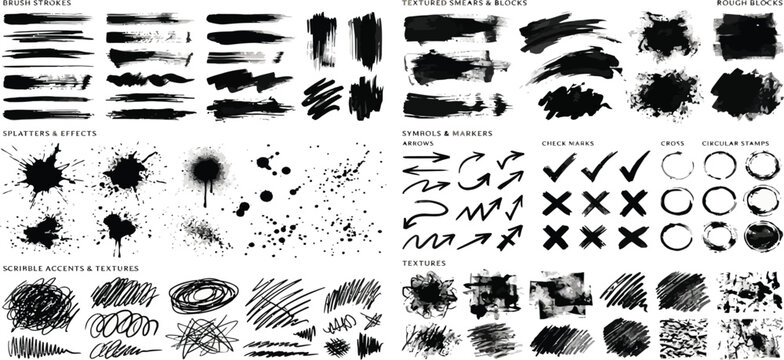 Black and white animal print border background grunge vector pattern design illustration with ink splash texture and decorative frame elements