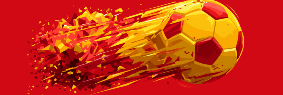 Spain  soccer banner. Spain football wallpaper. Dynamic national football team poster