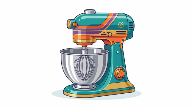 Vintage Teal Kitchen Mixer Appliance.