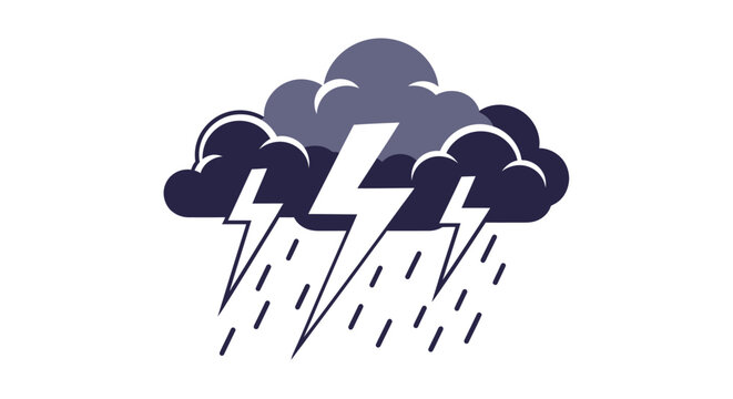 Weather Storm Cloud Lightning Rain.