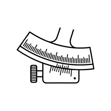 Tape measure tool for length measurement.
