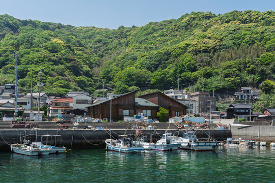 山口県四代漁港の風景