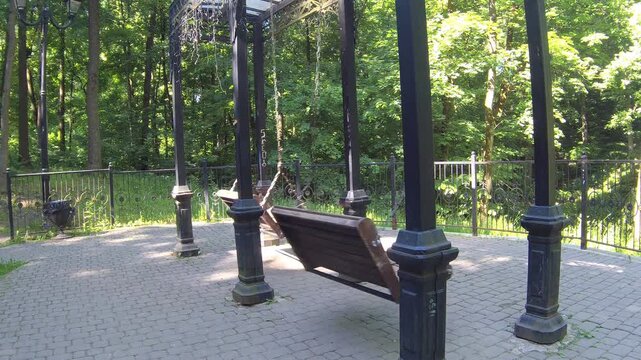 empty swing in the park