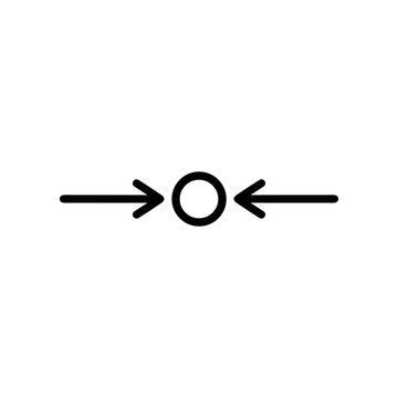 Black Arrows Pointing Opposing Directions.