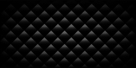 Fototapeta premium Luxury upholstered backdrop. Stitched layered background pattern. Leather textured sofa background. vector