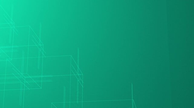 Future tech blueprint 3D architecture lines, engineering concept background, digital design grid, innovation planning, abstract structure, calm green light, technology