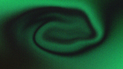 Abstract Black and Dark Green Aura Gradient Background with Heavy Grainy Noise Swirl Texture © rehmat