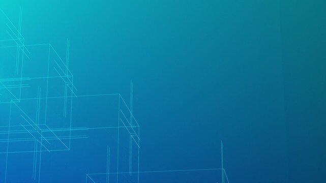 Future tech blueprint 3D architecture lines, engineering concept background, digital design grid, innovation planning, abstract structure, calm blue light, technology