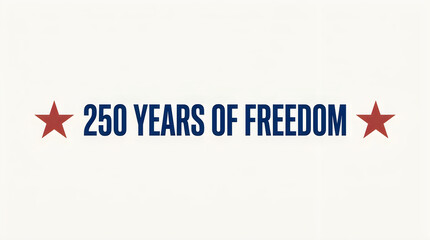Obraz premium American Independence Day, patriotic stars, 250 years of freedom, USA celebration