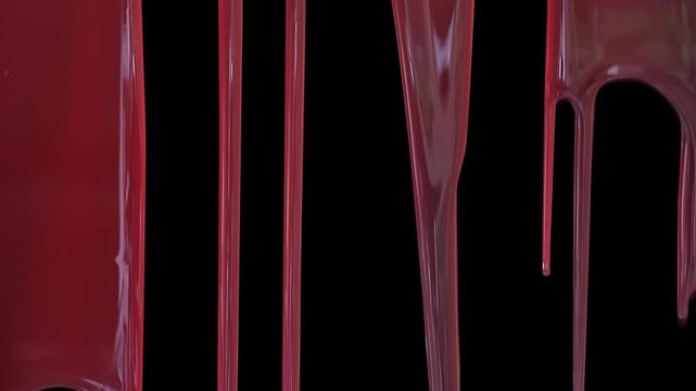 Paint or blood curtain pre-keyed with alpha channel