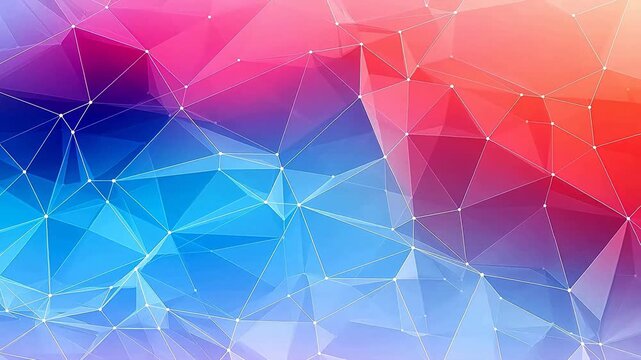 Digital technology abstract polygonal structure connection background