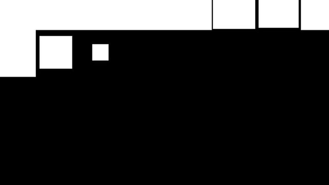 Falling Geometric Square Blocks Grid Matte Transition