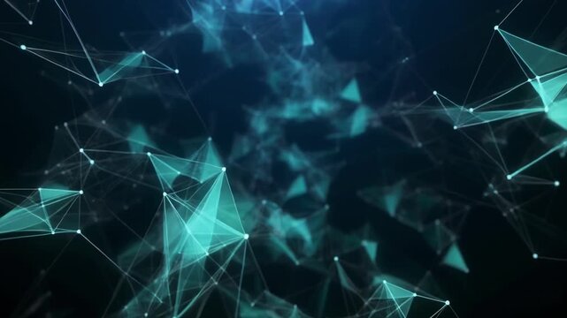 Fluorescent microscopic view of cellular structures in motion