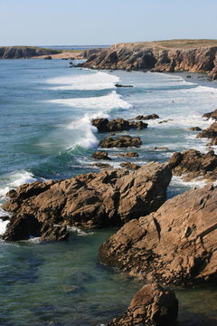 C&ocirc;te sauvage de la presqu'&icirc;le de Quiberon (Bretagne, Morbihan, France)