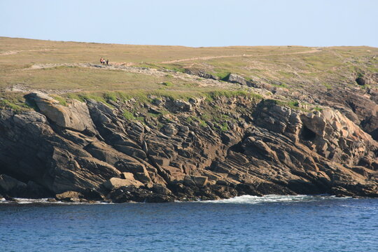 C&ocirc;te sauvage de la presqu'&icirc;le de Quiberon (Bretagne, Morbihan, France)