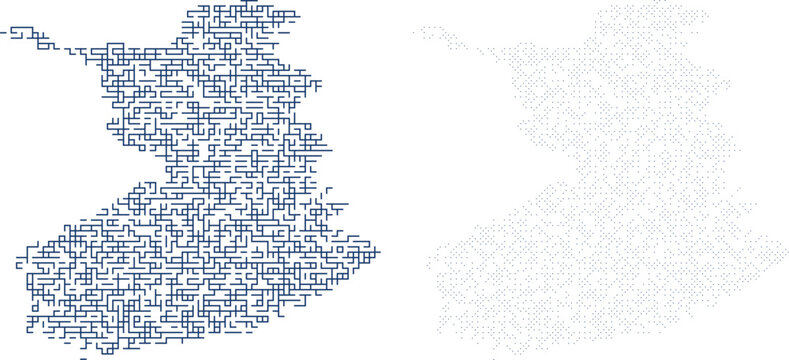 Interactive Spatial Data Visualization Pixelated Geographic Cluster Maps