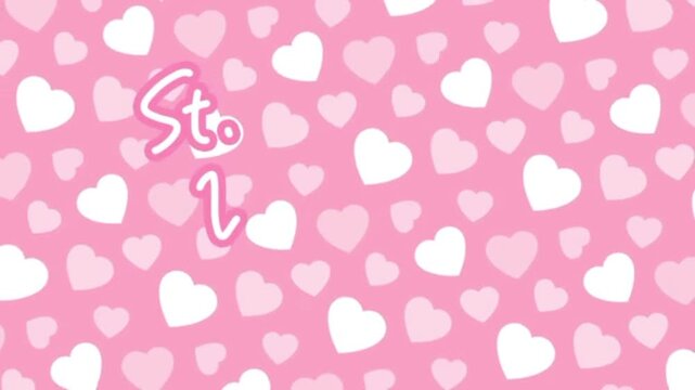 Valentine's day pink heart pattern background