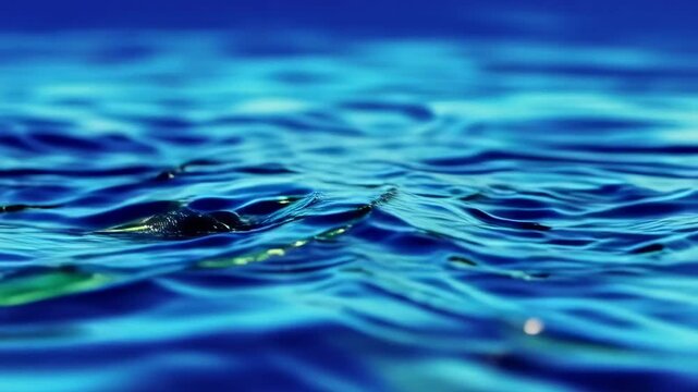Underwater jellyfish swimming in ocean currents