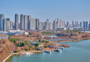Chicago Skyline and Waterfront: Modernity Meets Nature Panoramic View © HoangNgoc