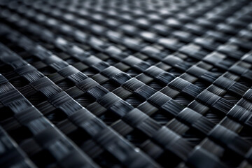 Fototapeta premium Black carbon fiber texture background