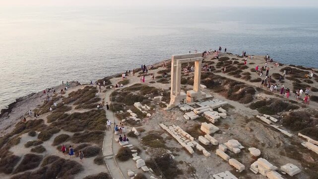 Calls Loch Shot on Portara in Naxos Greece