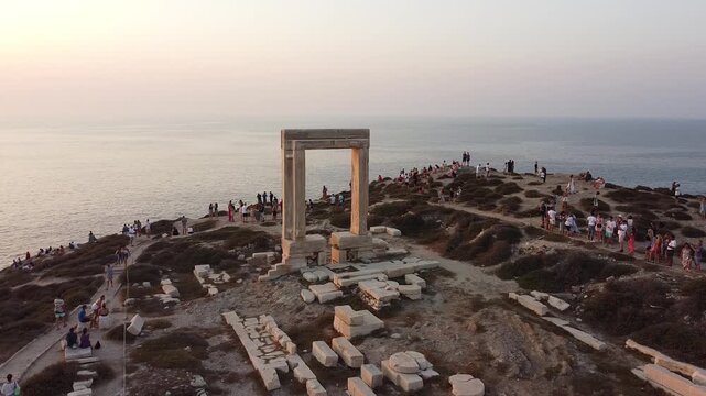 Calls Loch Shot on Portara in Naxos Greece