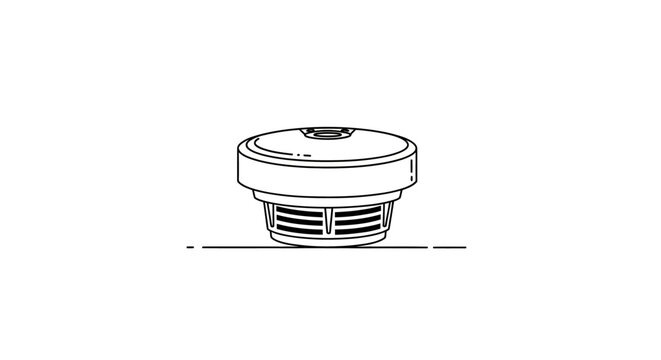 White plastic ceiling vent with circular design.