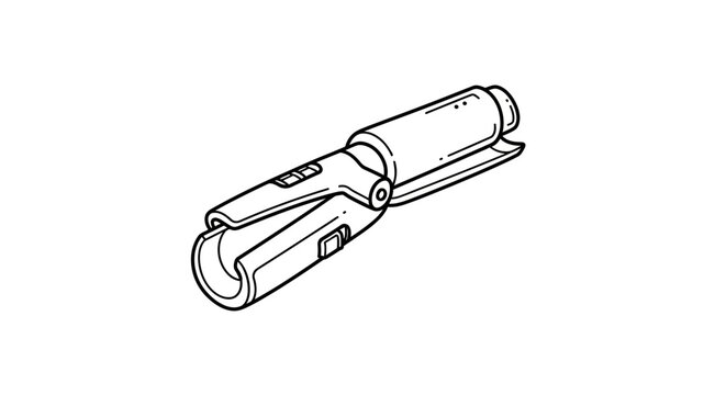 Black and white line drawing of a clamp tool.