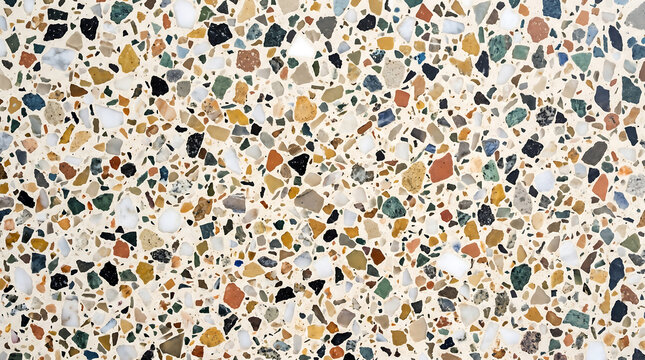 Modern Terrazzo Texture with Neutral Stone and Earthy Speckles