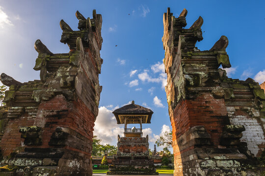 Pura Taman Ayun, a Balinese temple and garden in Mengwi subdistrict in Badung Regency, Bali, Indonesia.
