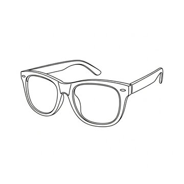 An eye Glasses  illustration with two  Business like  People wearing  Travel  Accessories from  on a Graphic   