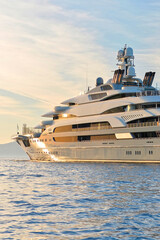 Luxury yacht  in the sea. Yachting. Sailing   © Alvov