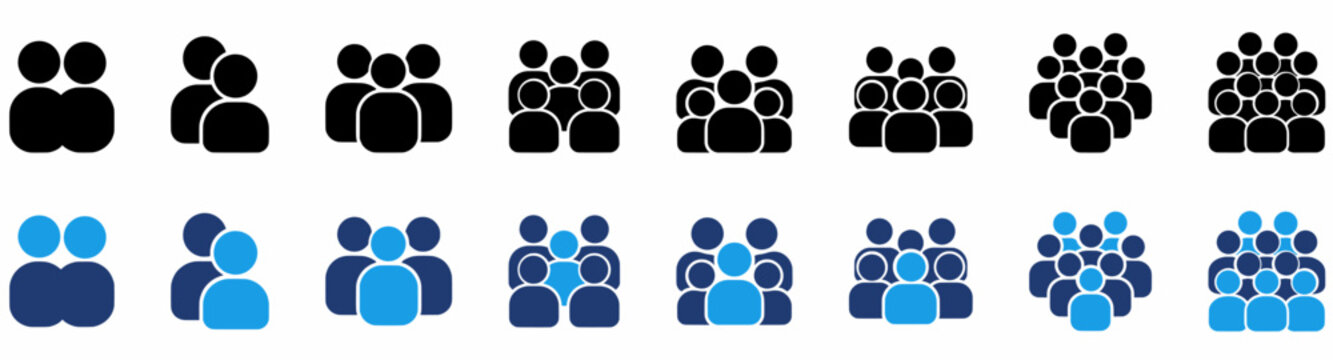 People Crowd and Population icon collections. Containing Couple, Team, Assembly, Community and more icons.