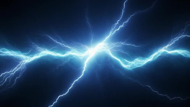 3D tylized lightning wave sweeping horizontally across frame, with dynamic refractive glow and realistic atmospheric ripples, set against a clean bright high contrast background