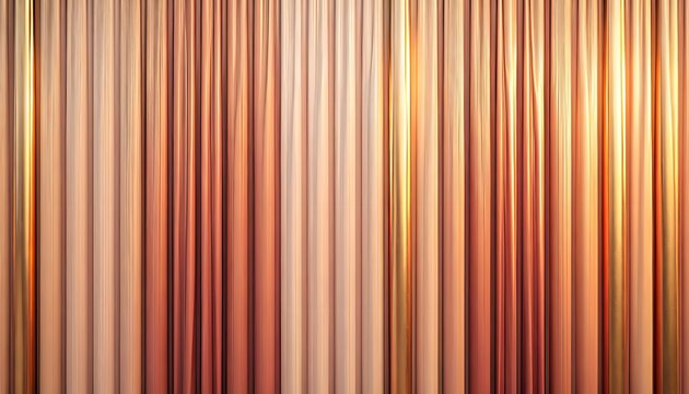 Vertical lines arranged in warm color gradient on white background